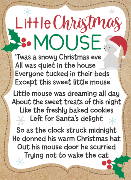 Stuffy - Little Christmas Mouse