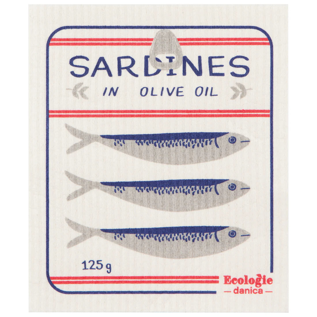 Swedish Dishcloth - Del Mar Sardines