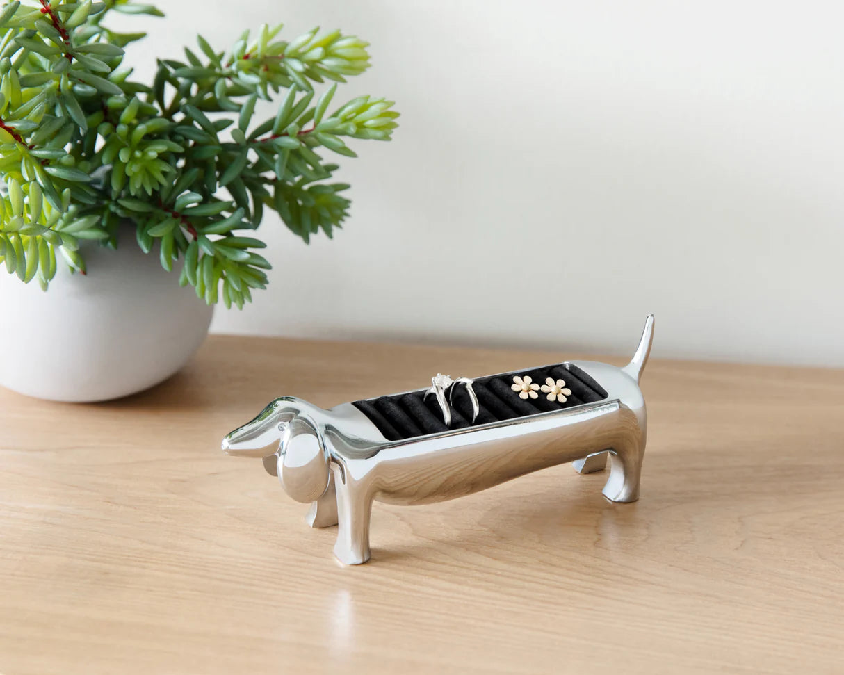 Ring Holder - Dachsie - Chrome