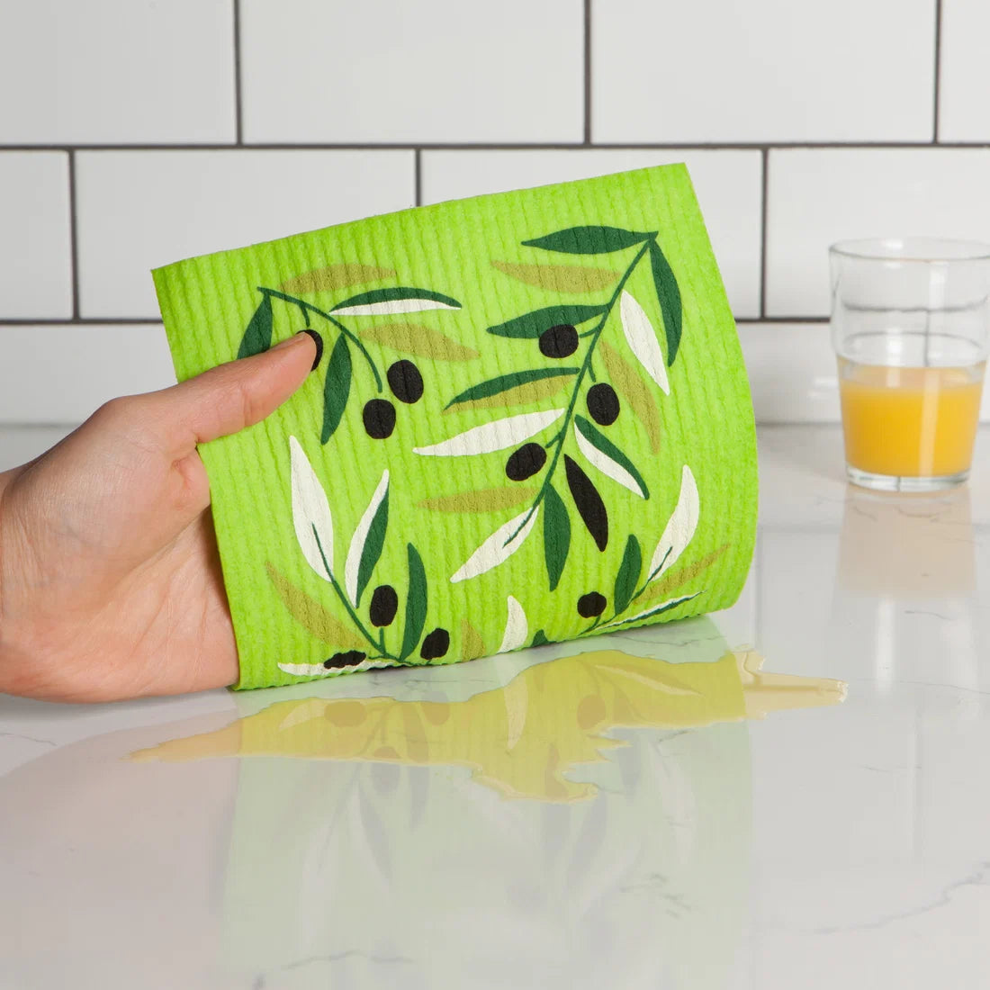 Swedish Dishcloth -  Olives