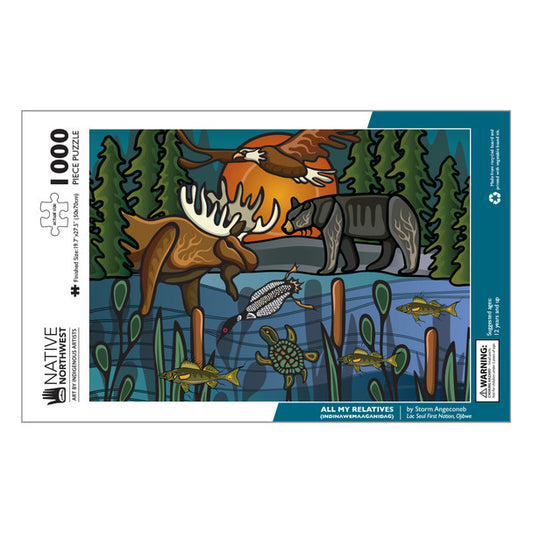Puzzle - All My Relatives (Indinawemaaganidag) - 1000 Piece