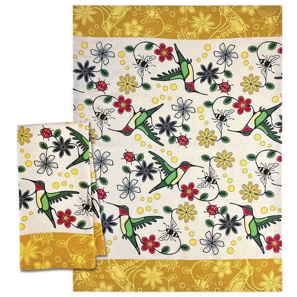 Tea Towel - Cotton - Hummingbird (Nenookaasi)