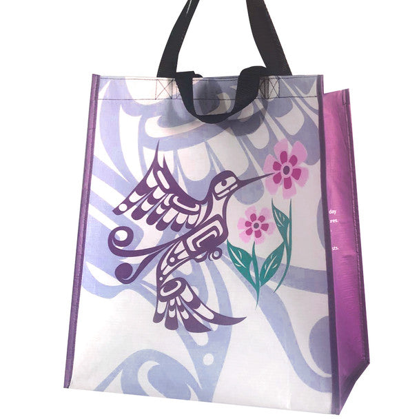 Reusable Gift Bag - Hummingbirds - 13 x 15