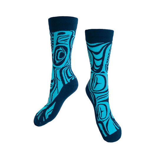 Socks - Small Crew - Spirit Wolf