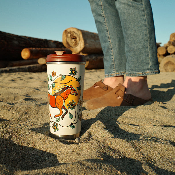 Travel Mug - Horse (Bebezhigooganzhii)
