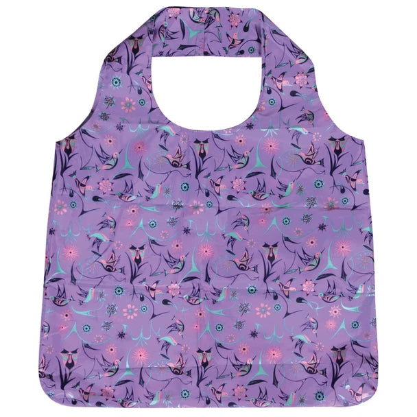 Foldable Shopping Bag - Reusable - Hummingbirds
