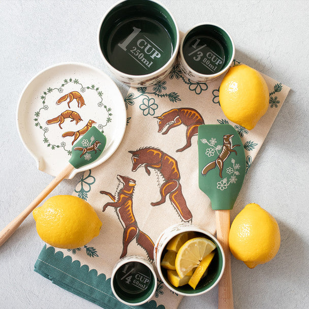 Tea Towel - Cotton - Foxes (Wagooshna)
