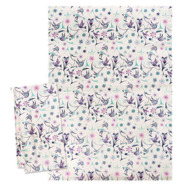 Tea Towel - Cotton - Hummingbirds