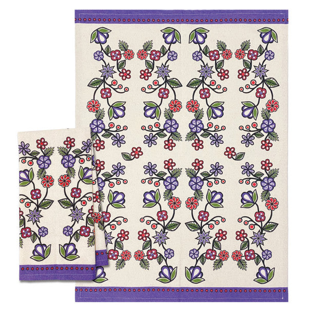 Tea Towel - Cotton - Ojibwe Florals