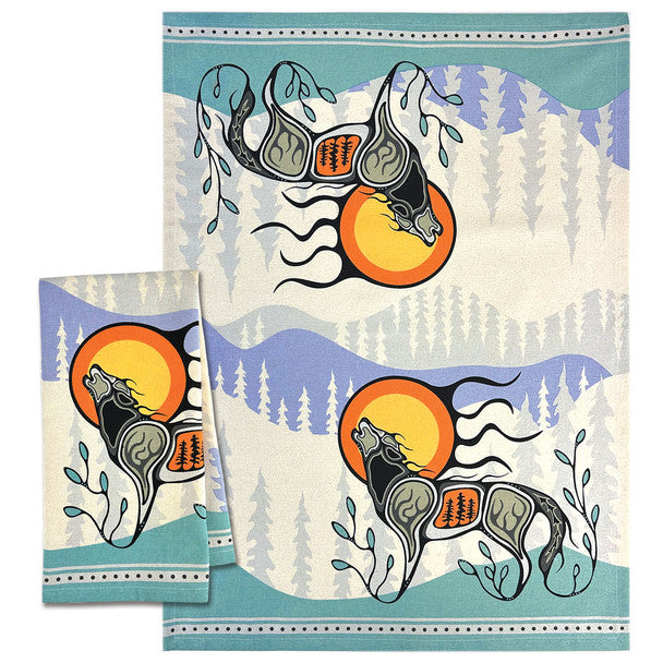 Tea Towel - Cotton - Wolf (Ma'iingan)
