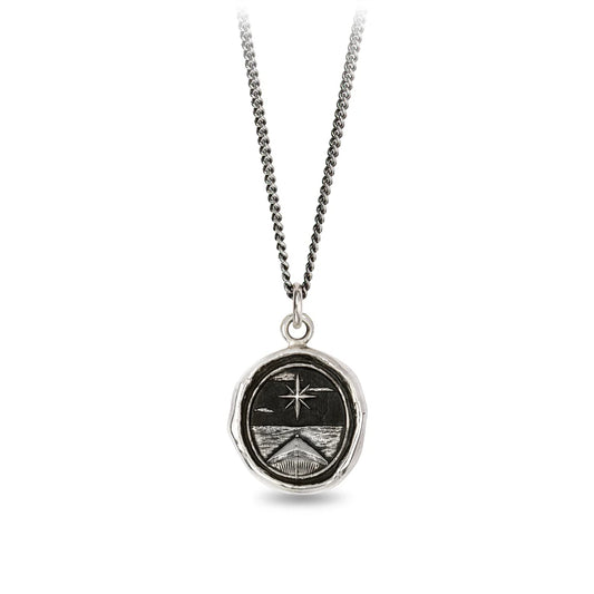 Pyrrha Talisman Necklace - North Star - Silver