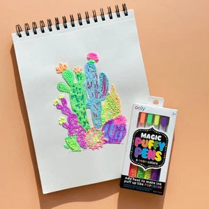 Puffy Pens - Neon - Set of 6
