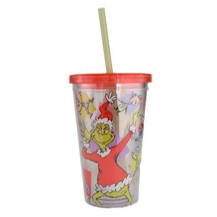 Tumbler - The Grinch - Red & White 16oz