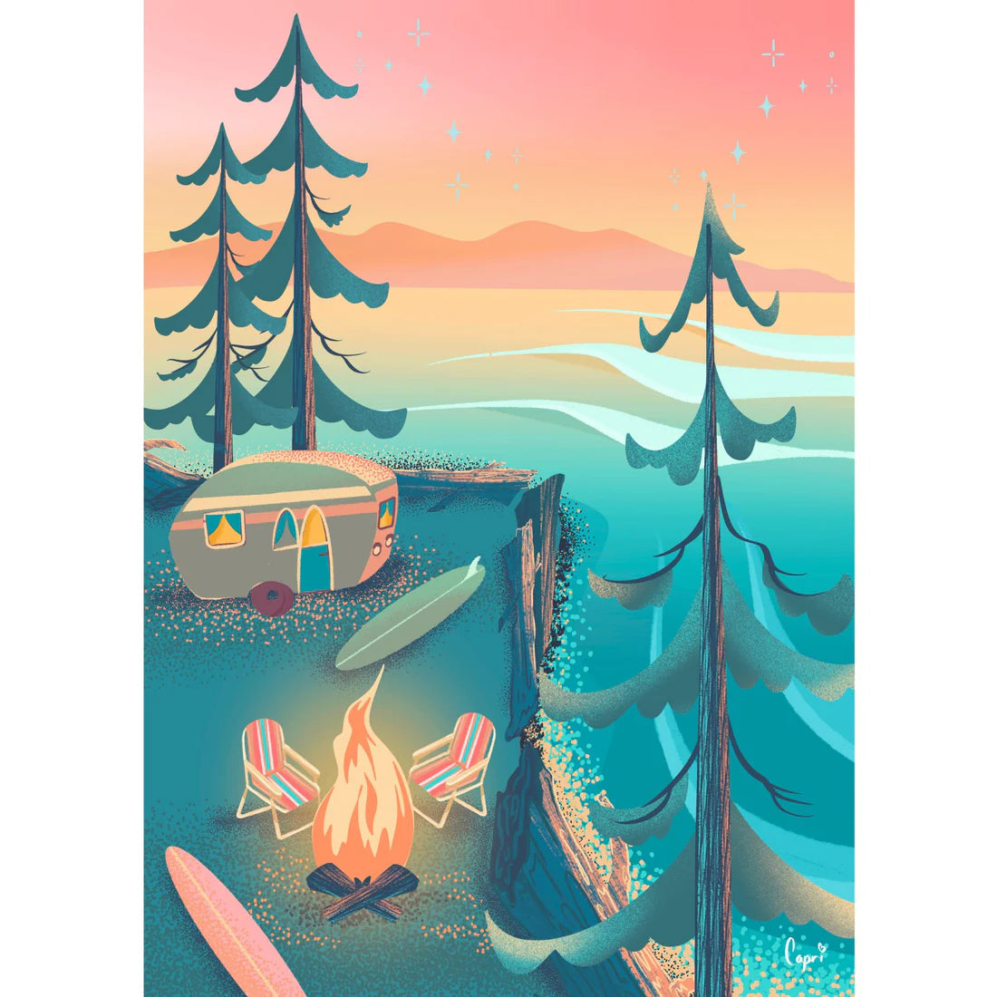 Puzzle - Coastal Camping - 1000 Piece