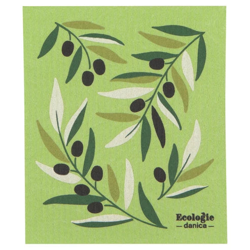 Swedish Dishcloth -  Olives
