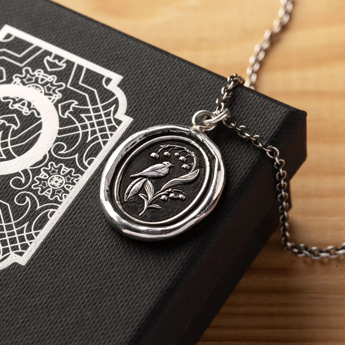 Pyrrha Talisman Necklace - Return To Happiness - Silver