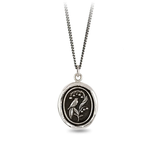 Pyrrha Talisman Necklace - Return To Happiness - Silver