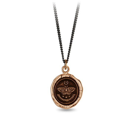 Pyrrha Talisman Necklace - Seek The Light - Bronze
