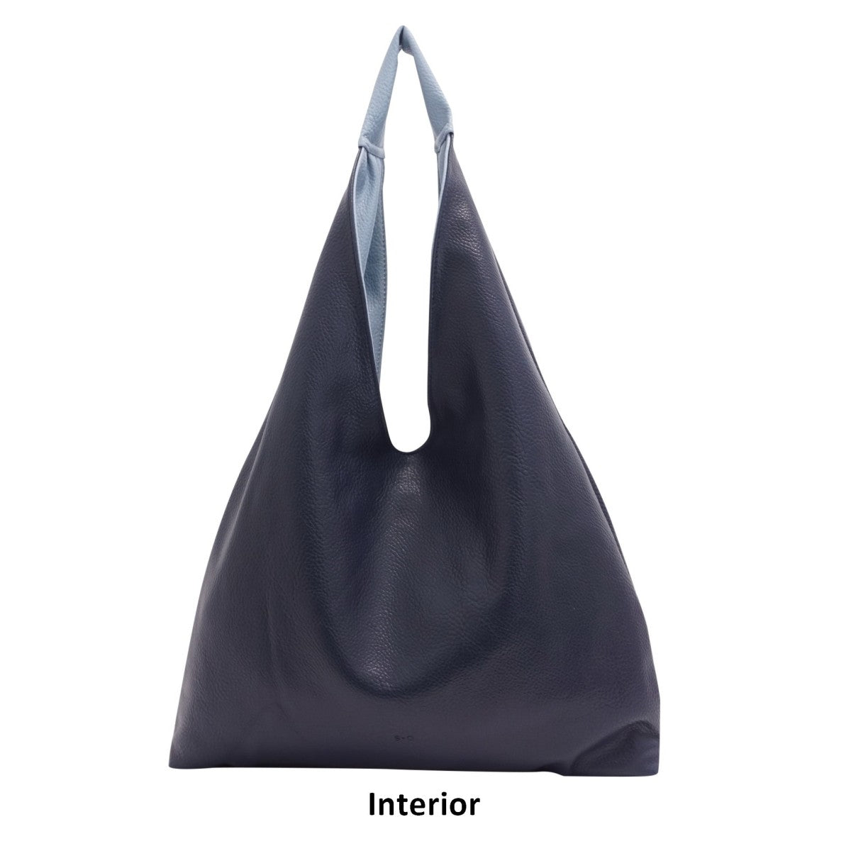 S-Q - Cecilia 2-in-1 Reversible Hobo - Sky Blue/Navy