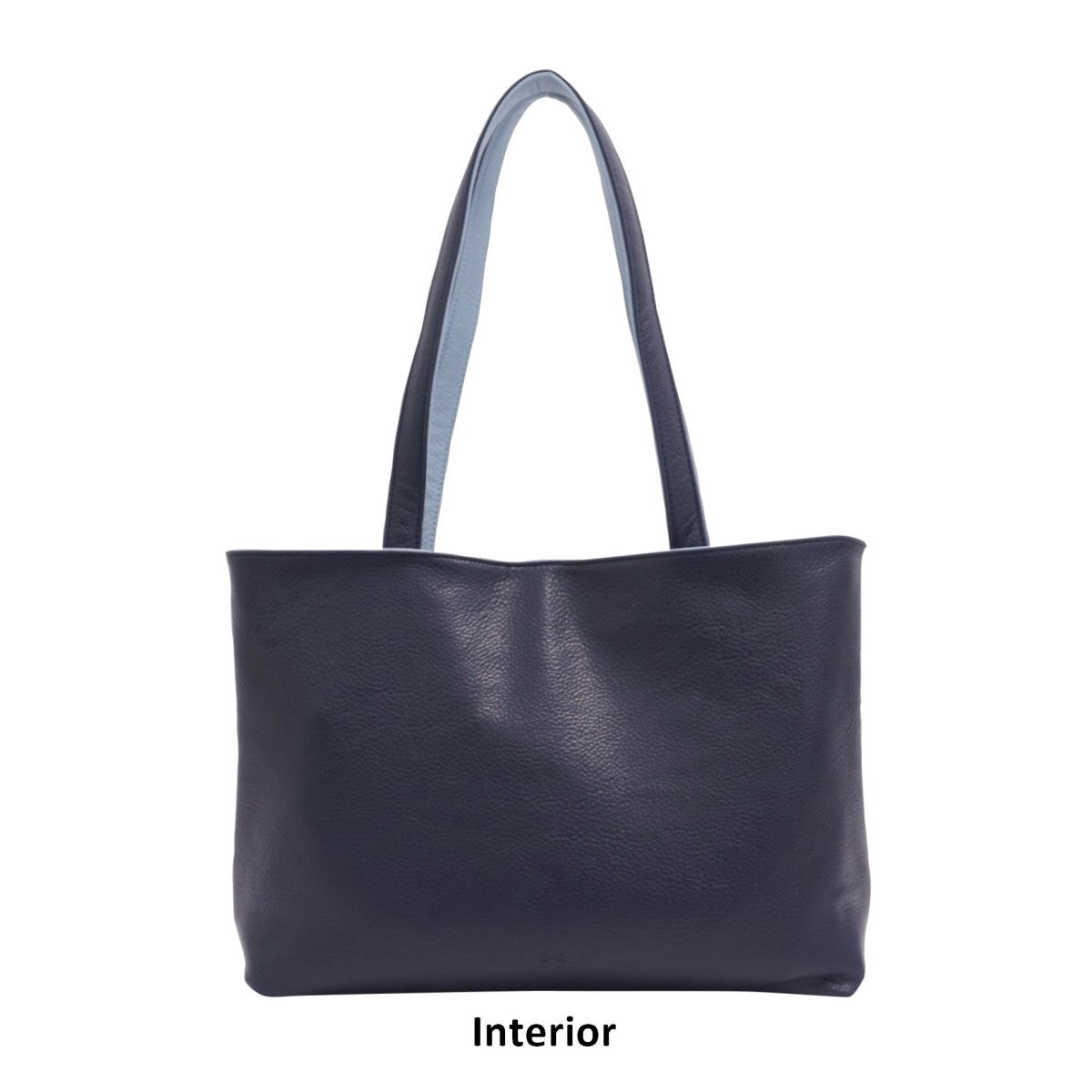 S-Q - Lois 2-in-1 Reversible Tote - Sky Blue/Navy