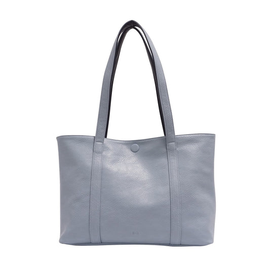 S-Q - Lois 2-in-1 Reversible Tote - Sky Blue/Navy