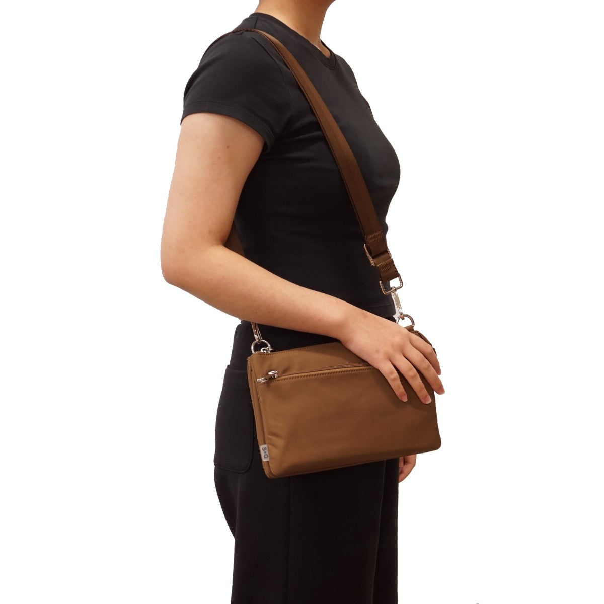 S-Q - Sasha Crossbody Nylon - Black