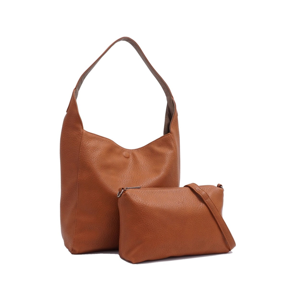 S-Q - Kendra 2-in-1 Reversible Hobo Bag - Chocolate / Fossil