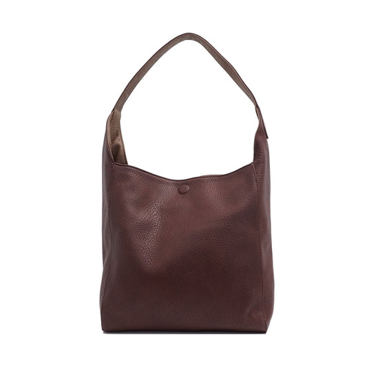 S-Q - Kendra 2-in-1 Reversible Hobo Bag - Chocolate / Fossil