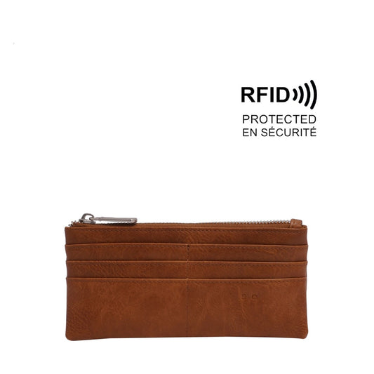 S-Q - Briella Slim Wallet - Camel