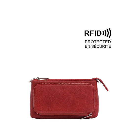 S-Q - Anika Crossbody Wallet - Merlot