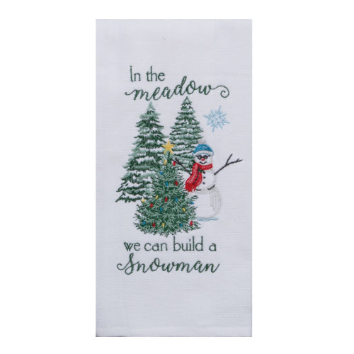 Tea Towel - Dual Purpose - In The Meadow Snowman