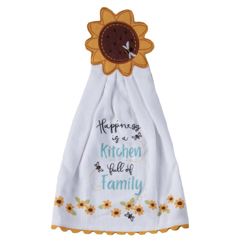 Tea Towel - Hang Up - Happiness Sunflower