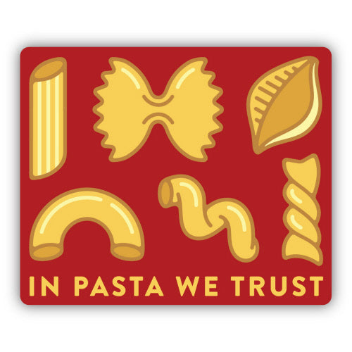 Sticker - In Pasta We Trust