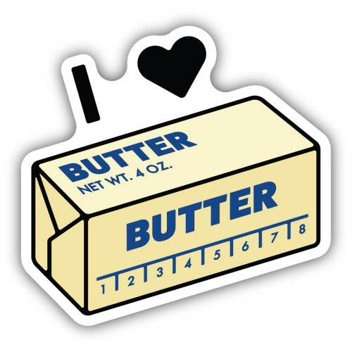 Sticker - I Love Butter