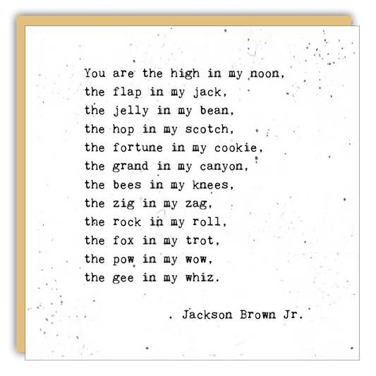 Card - Gems - You Are The High In My Noon