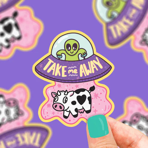 Sticker - Take Me Away Alien