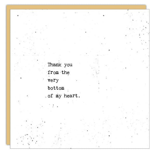 Card - Gems - Thank You From The Bottom Of My Heaart