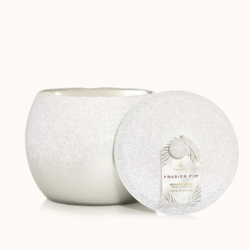 Thymes - Frasier Fir Flocked Candle - Statement 22oz