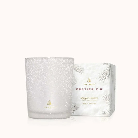 Thymes - Frasier Fir Flocked Candle - 2oz