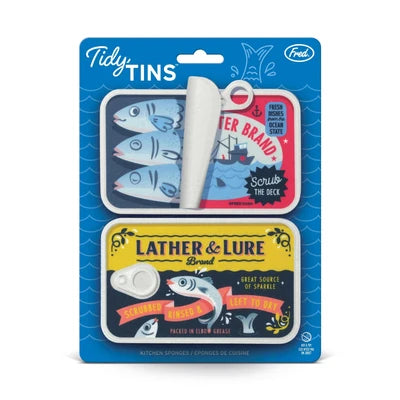 Cleaning Sponge Set - Tidy Tins - Set of 2