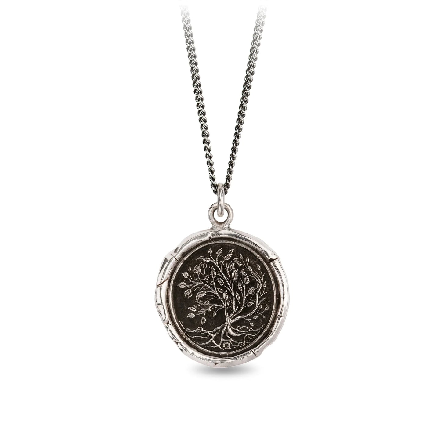 Pyrrha Talisman Necklace - Tree Of Life - Silver