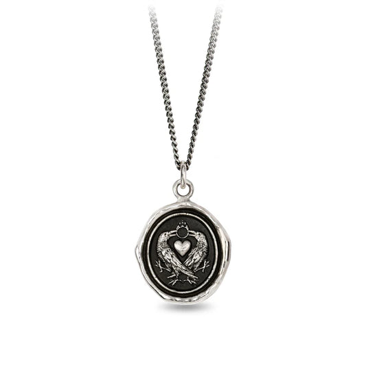 Pyrrha Talisman Necklace - We Two Are One - Silver