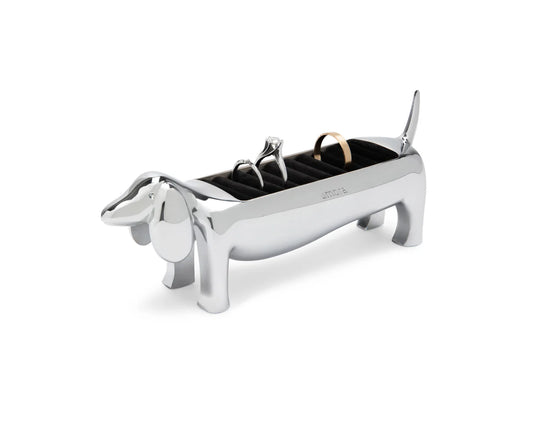 Ring Holder - Dachsie - Chrome