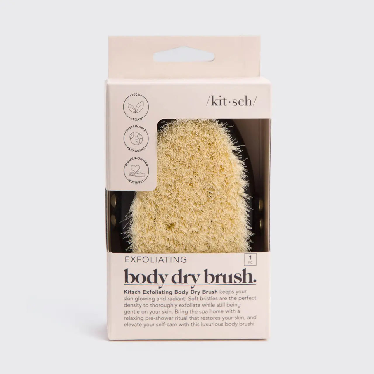 Dry Body Brush - Exfoliating - Black