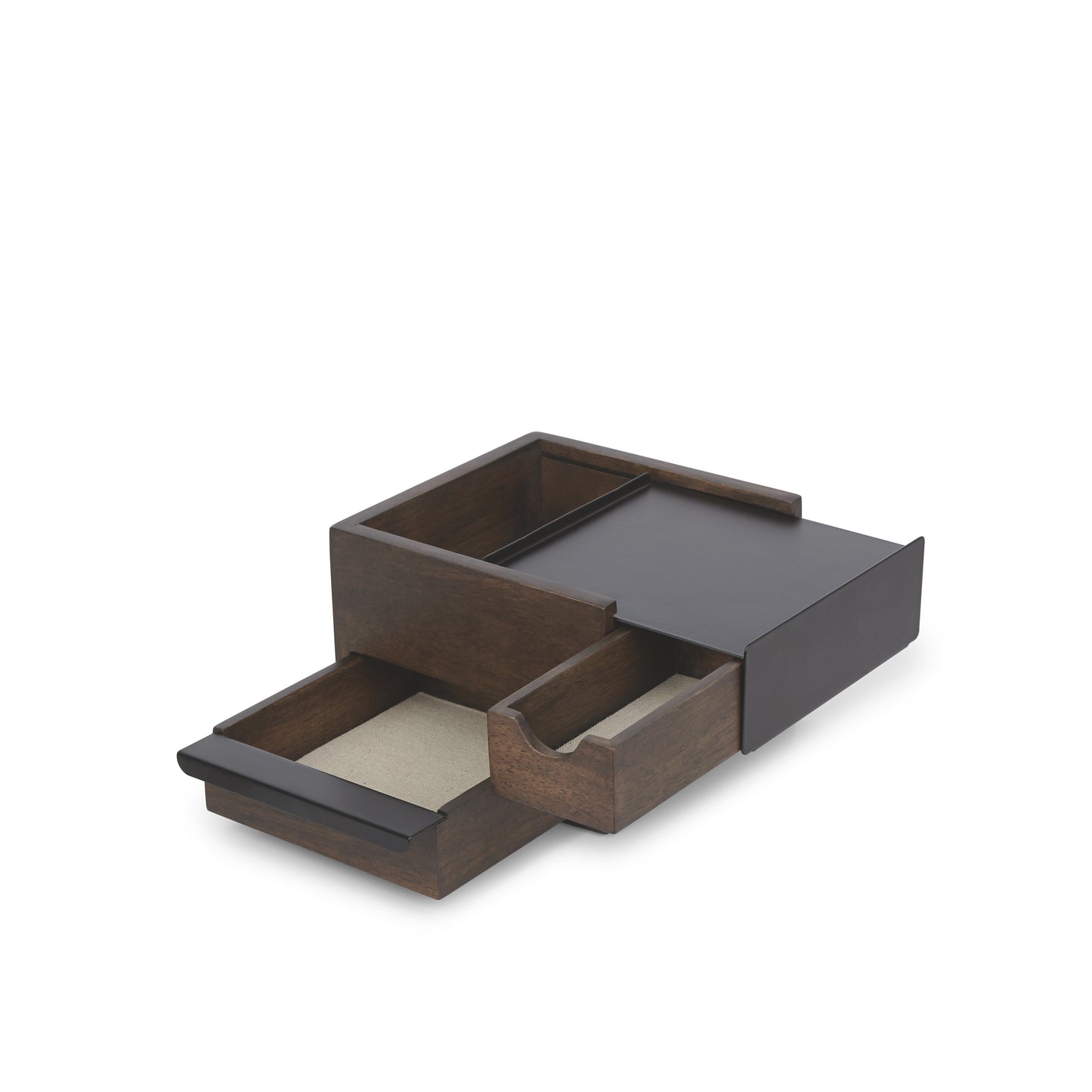 Mini Stowit Jewellery Box - Walnut