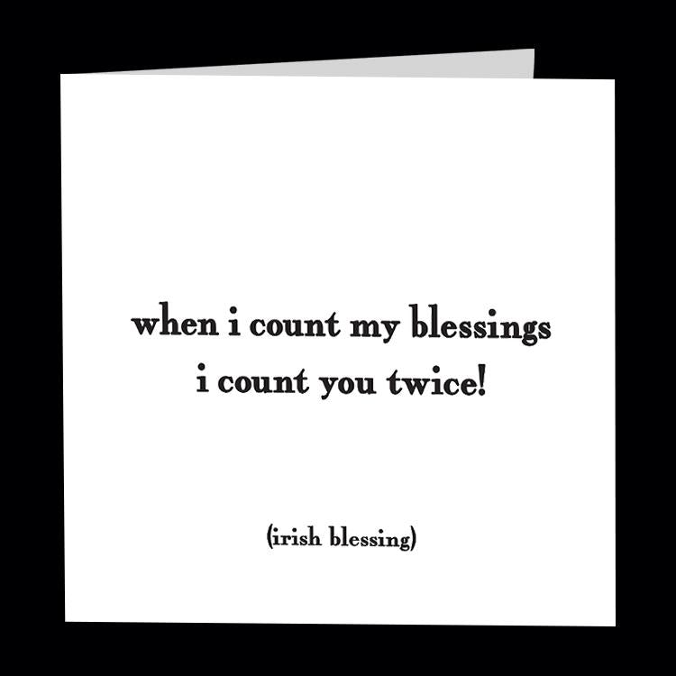 Card - Quotable Cards - When I Count My Blessings