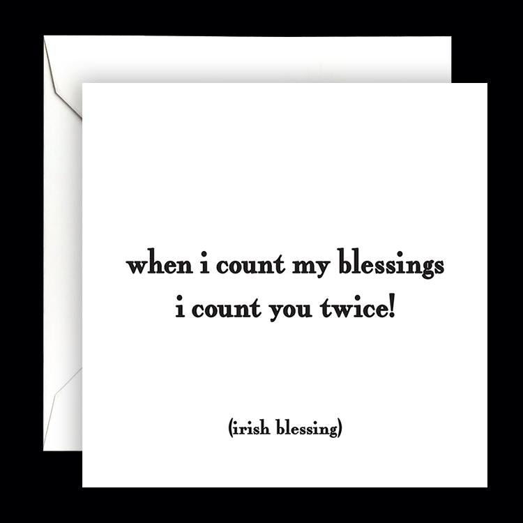 Card - Quotable Cards - When I Count My Blessings