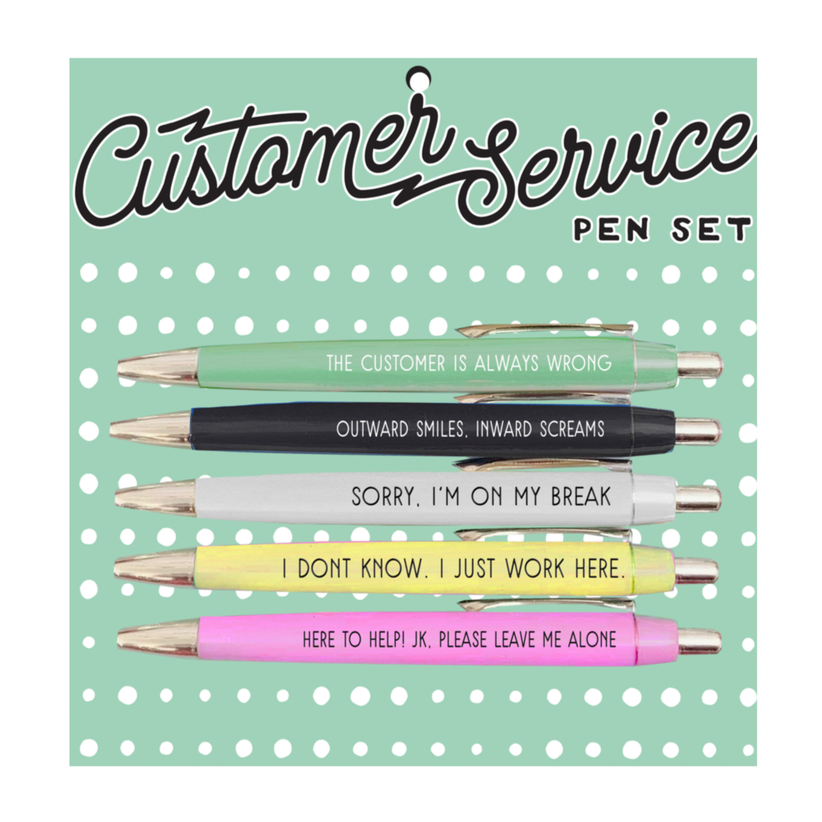 Pen Set - Customer Service - Set of 5