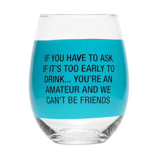 Wine Glass - Amateur - Blue