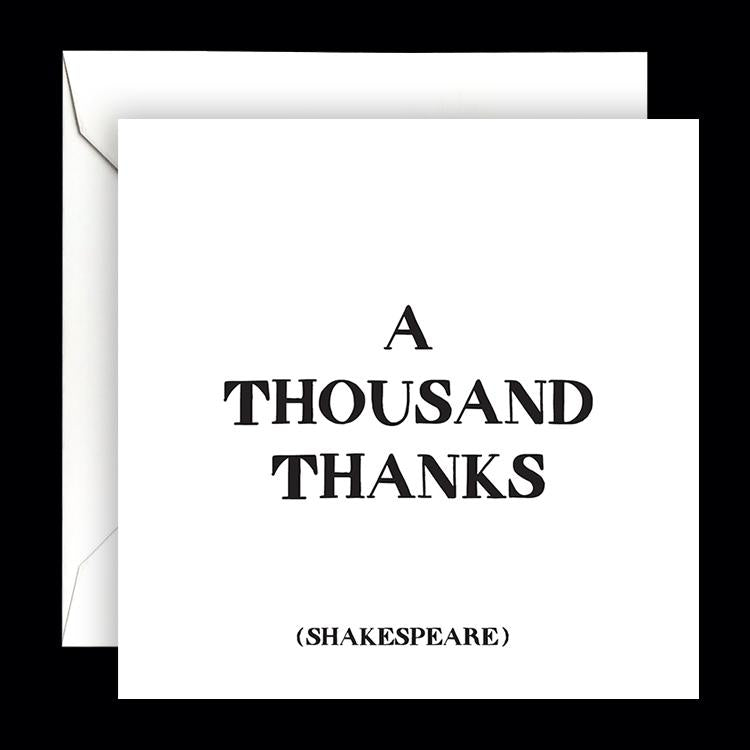 Card - Quotable Cards - A Thousand Thanks